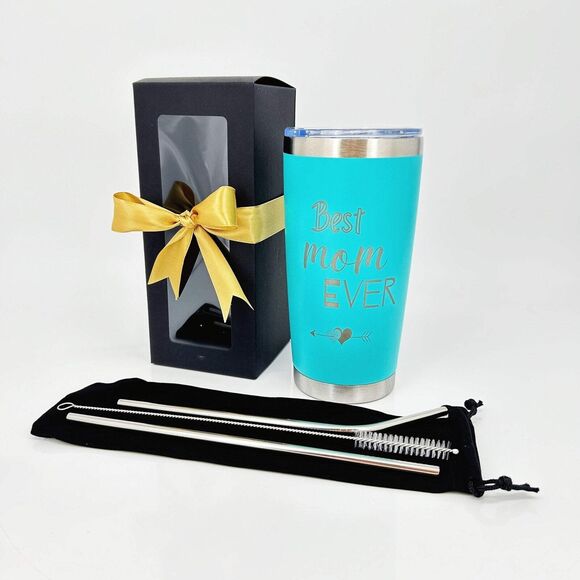 Personalized Best Mom Ever Tumblers, Birthday Mothers Day Christmas Gift for Mom - Picture 16 of 16